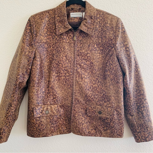 Alfred Dunner Animal Print Jacket - Picture 2 of 10